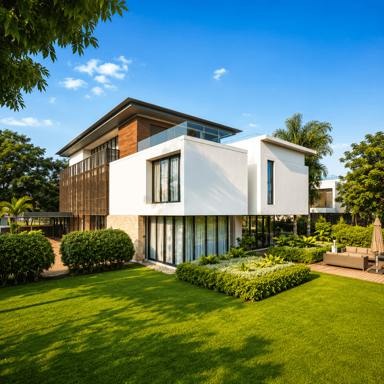 Embassy Boulevard private-pool luxury villa in a gated community at Yelahanka, North Bangalore
