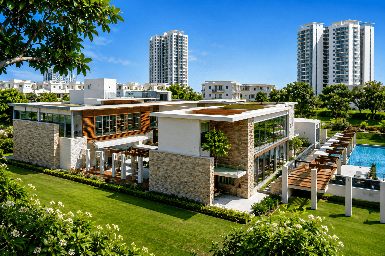 Prestige White Meadows luxury sky villas and triplex bungalows in Whitefield, beside ITPL, East Bangalore